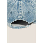 Faded Wash Denim Baseball Cap