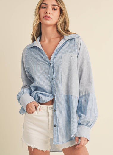 Shia Button Tunic Top