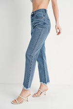 Freestone High-rise Straight Leg Denim Jean