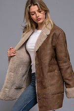 Brixton Coat Faux Leather Coat