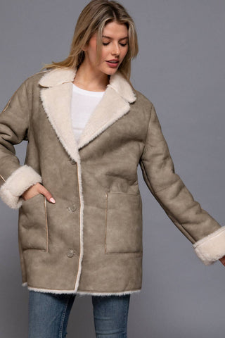Brixton Coat Faux Leather Coat