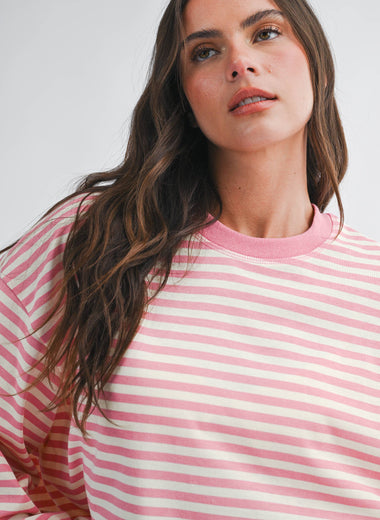 Seattle Stripe Long Sleeve Top
