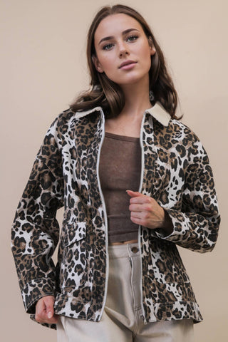Lennox Cheetah Barn Jacket