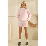 Daydream Mock Neck Striped Crewneck