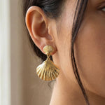 Sealife Seashell Drop Earrings
