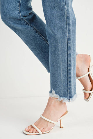 Freestone High-rise Straight Leg Denim Jean