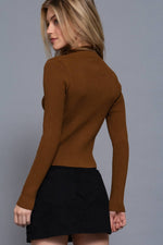 Poet Two-Way Open Zipper Sweater