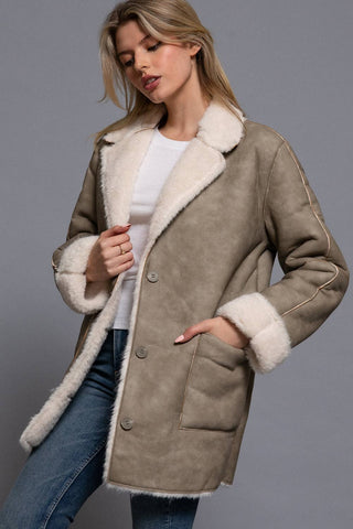 Brixton Coat Faux Leather Coat