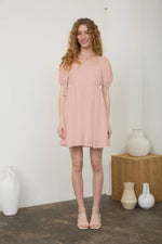 Presley Bloom Mini Dress (pink)