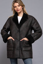 Brixton Coat Faux Leather Coat