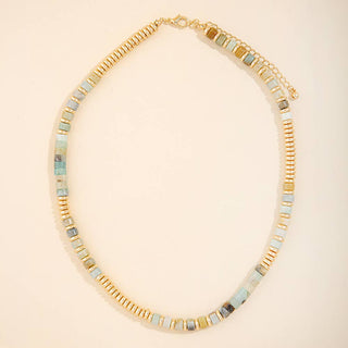 Good Energy Stone & Heishi Bead Necklace