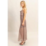 Wild Elegance Mesh Maxi Dress