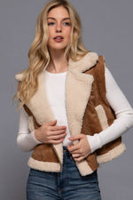 Olein Faux Suede  Vest