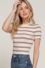 Selena Multi Stripe Sweater Shirt