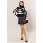 Amara Striped Turtleneck Sweater
