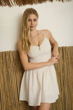 Coastal Linen Midi Dress