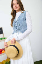Clover Belle Denim Vest