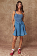 Sweetheart Smocked Dress