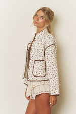 Wildflower Quilted Snap Jacket