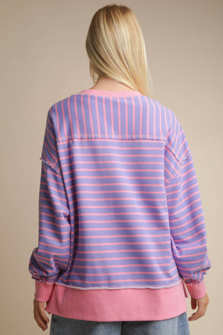 Driftline Stripe Knit Oversized Top