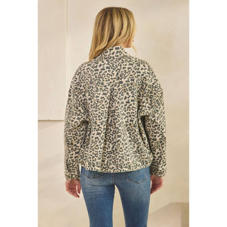 Brownstone Leopard Denim Jacket