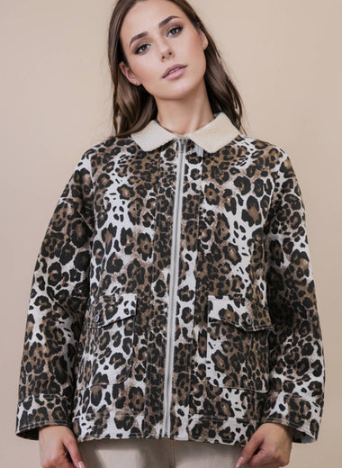 Lennox Cheetah Barn Jacket