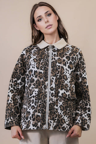Lennox Cheetah Barn Jacket