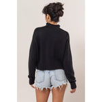 Enchant High Neck Reverse Seam Sweater