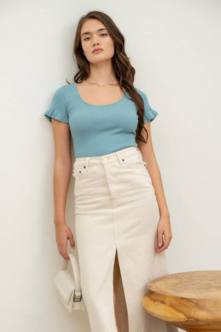 Soft Ripple Knit Top