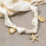 Knotted Sea Satin Necklace