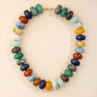Swirl Society Marbled Disc Necklace