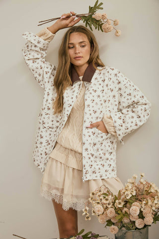 Pressed Flowers Corduroy Jacket