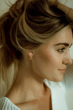 Ulivo Hoop Huggies Earrings by eLiasz and eLla