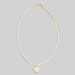 Seashell Pendant Seed Beaded Necklace