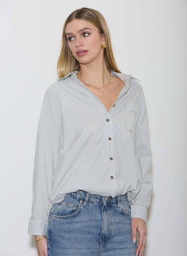 Romy Stripe Button Down