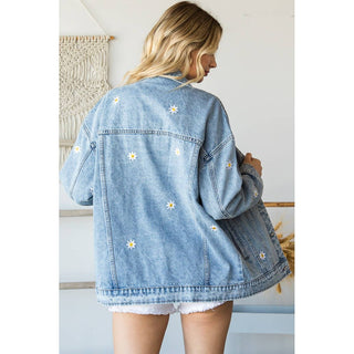 Dancing Daisy Overszied Denim Jacket