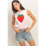 Strawberry Fields Knit Top