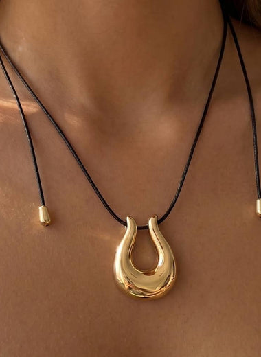 Golden Horseshoe Necklace