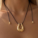 Golden Horseshoe Necklace