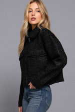 Bordeaux Teddy Jacket