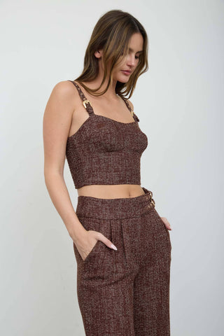 Coco Rouge Tweed Top