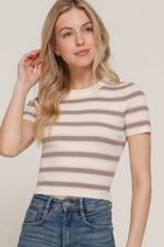 Selena Multi Stripe Sweater Shirt