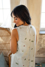 Willow Embroidered Denim Mini Dress