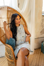Willow Embroidered Denim Mini Dress