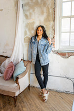 Dancing Daisy Overszied Denim Jacket