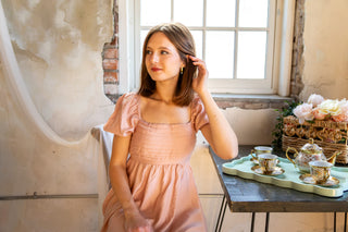 Presley Bloom Mini Dress (pink)