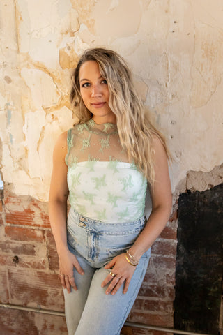Whispers in Lace Sleeveless Top