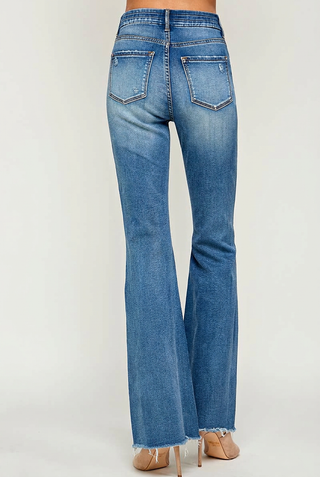 Raw-hem alternate back view