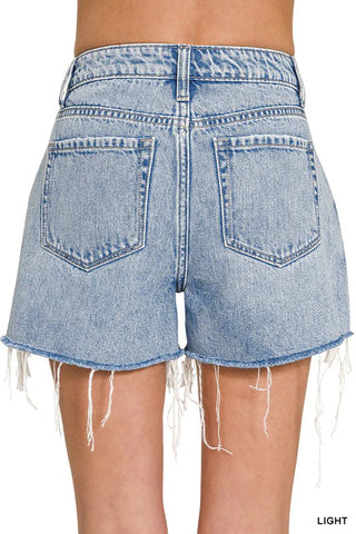Sunny Side Distressed Denim Short
